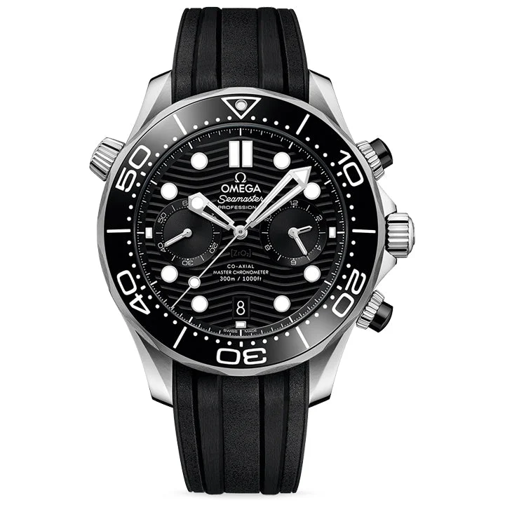 Omega Seamaster Diver 300m Steel on Rubber Strap - 210.32.44.51.01.001