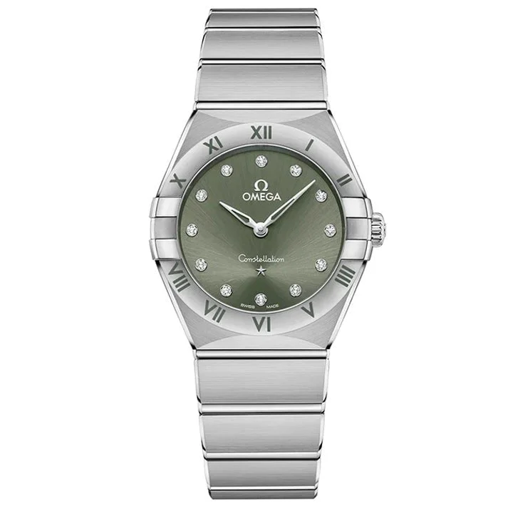 Omega Constellation Quartz 28mm Green- 131.10.28.60.60.001